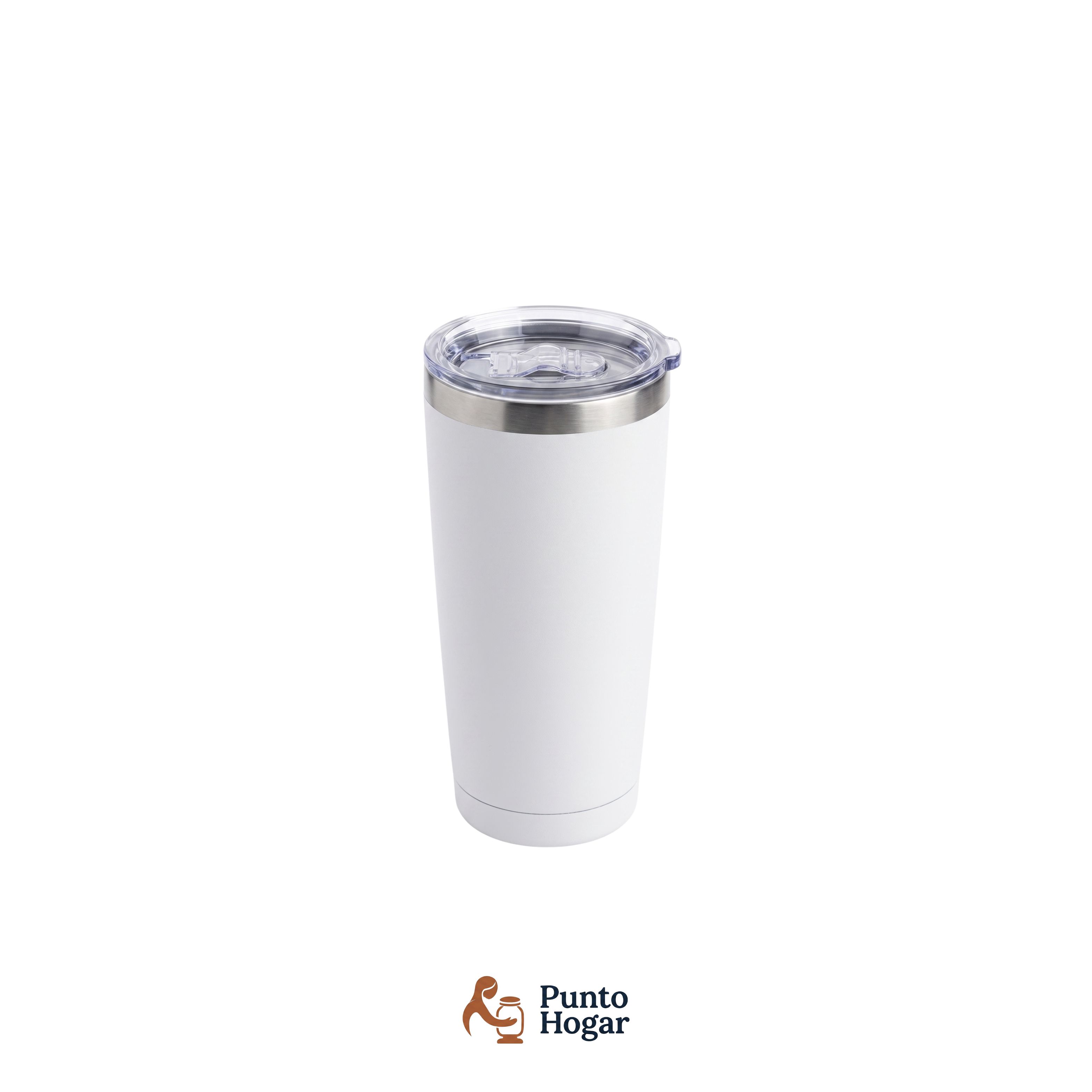 Termo de Acero Inoxidable 20 oz Blanco