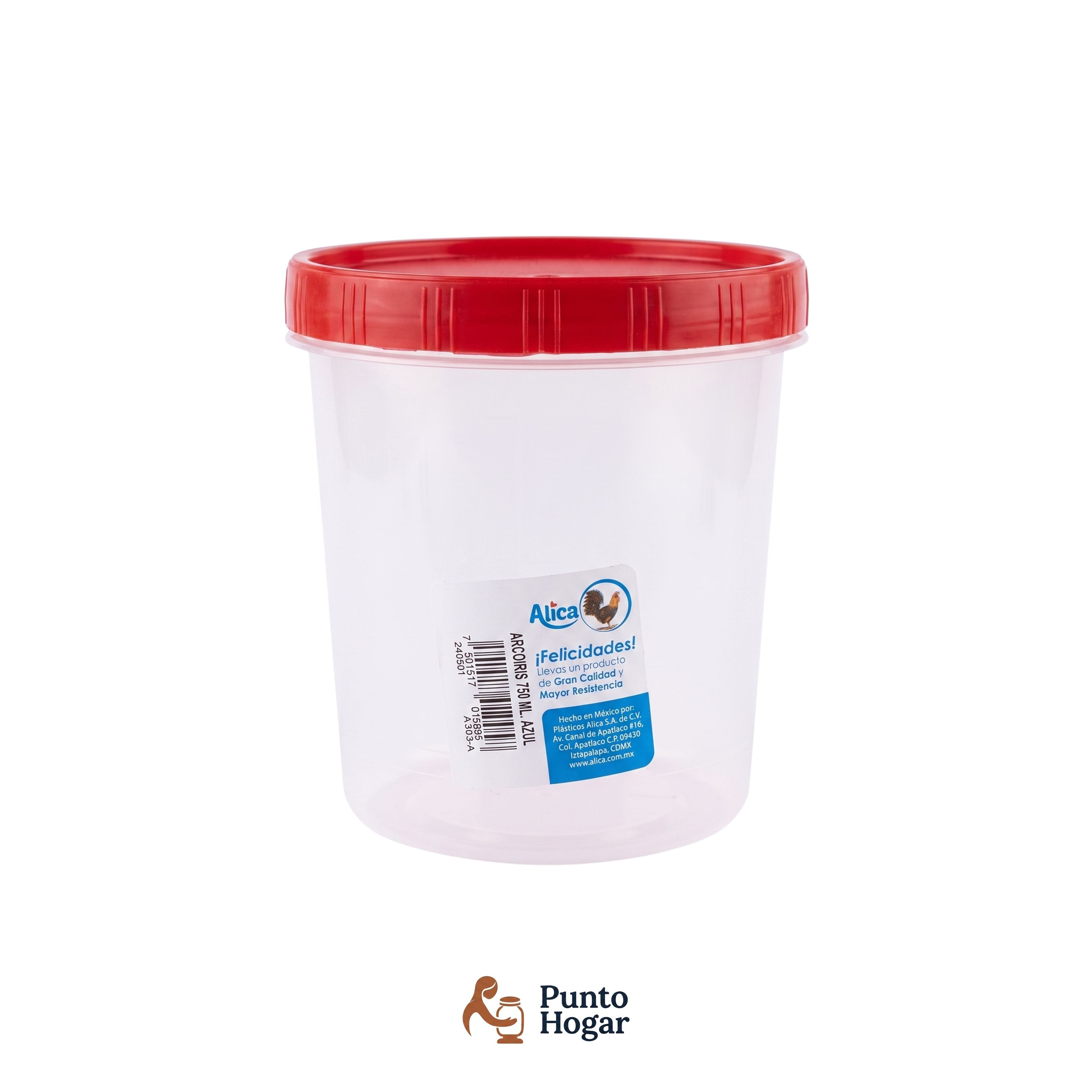 Tóper Álica con Tapa de Rosca 750 ml