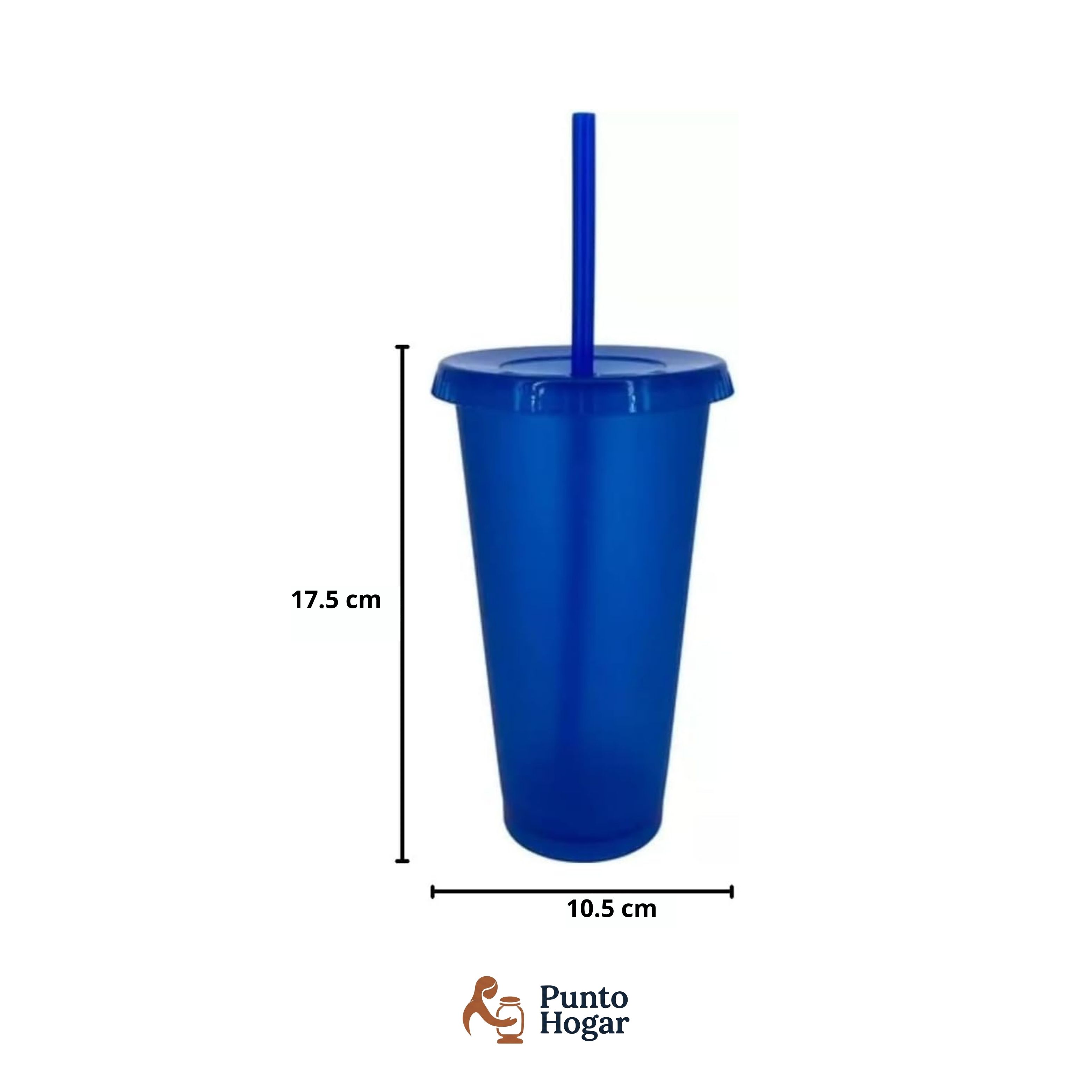 Vaso Reusable Venti con Tapa y Popote 24 oz
