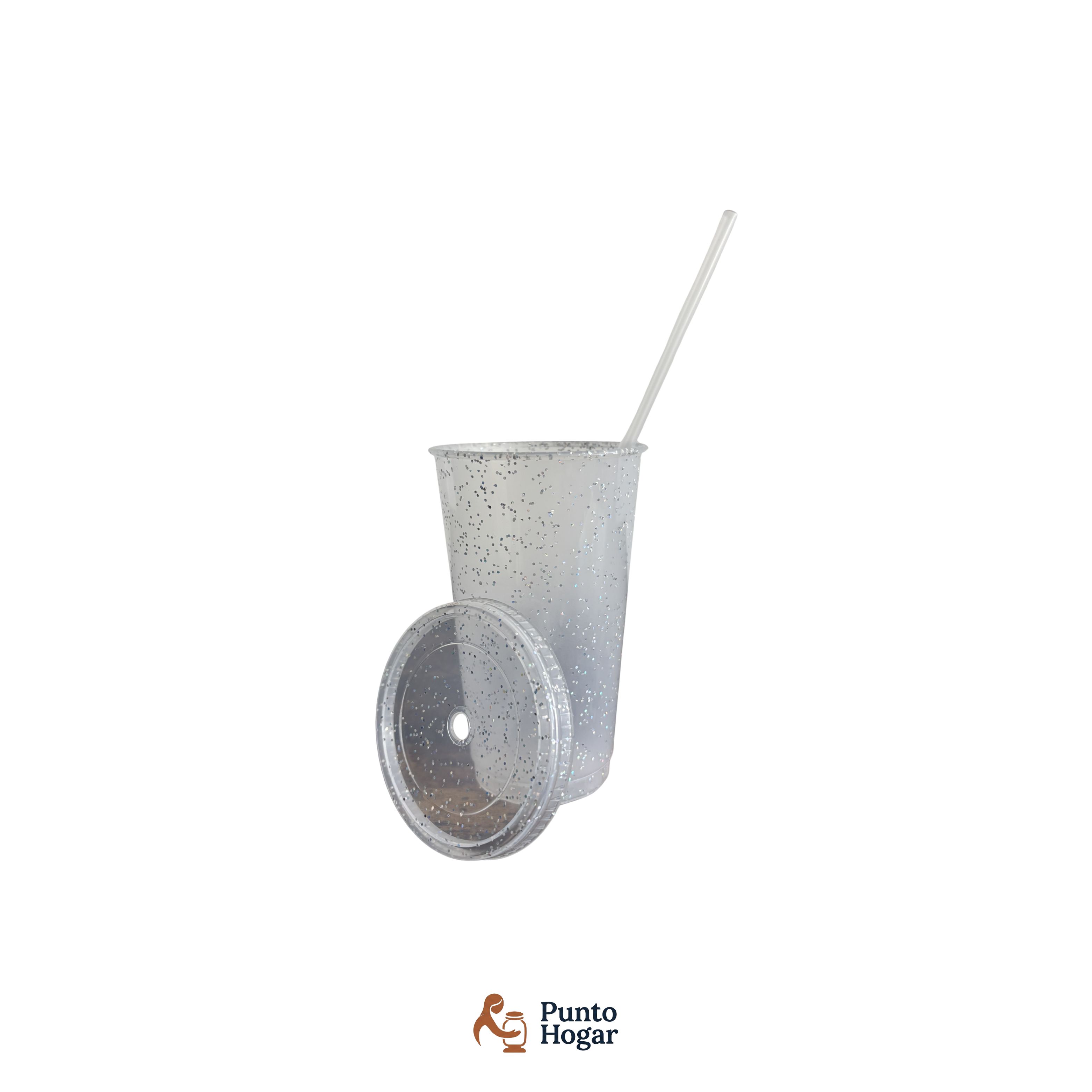 Vaso Reusable Cafetero Glitter 16 oz