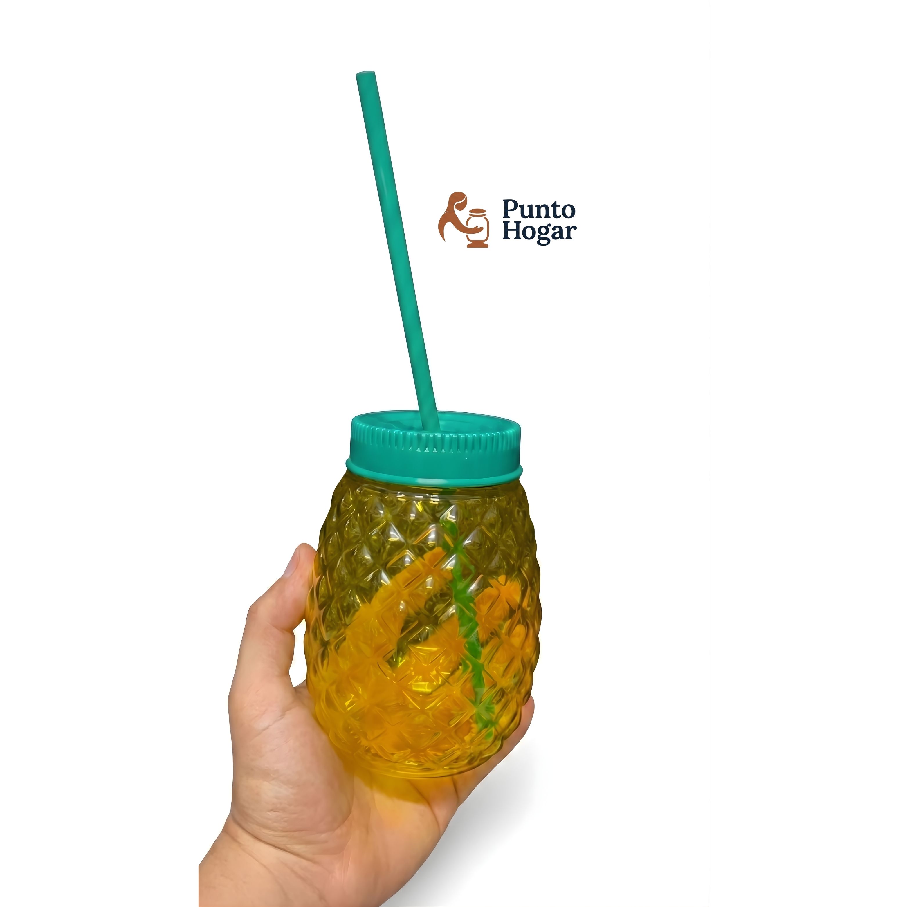 Vaso Reutilizable Forma de Piña 500 ml